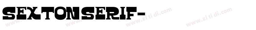 sexton serif字体转换